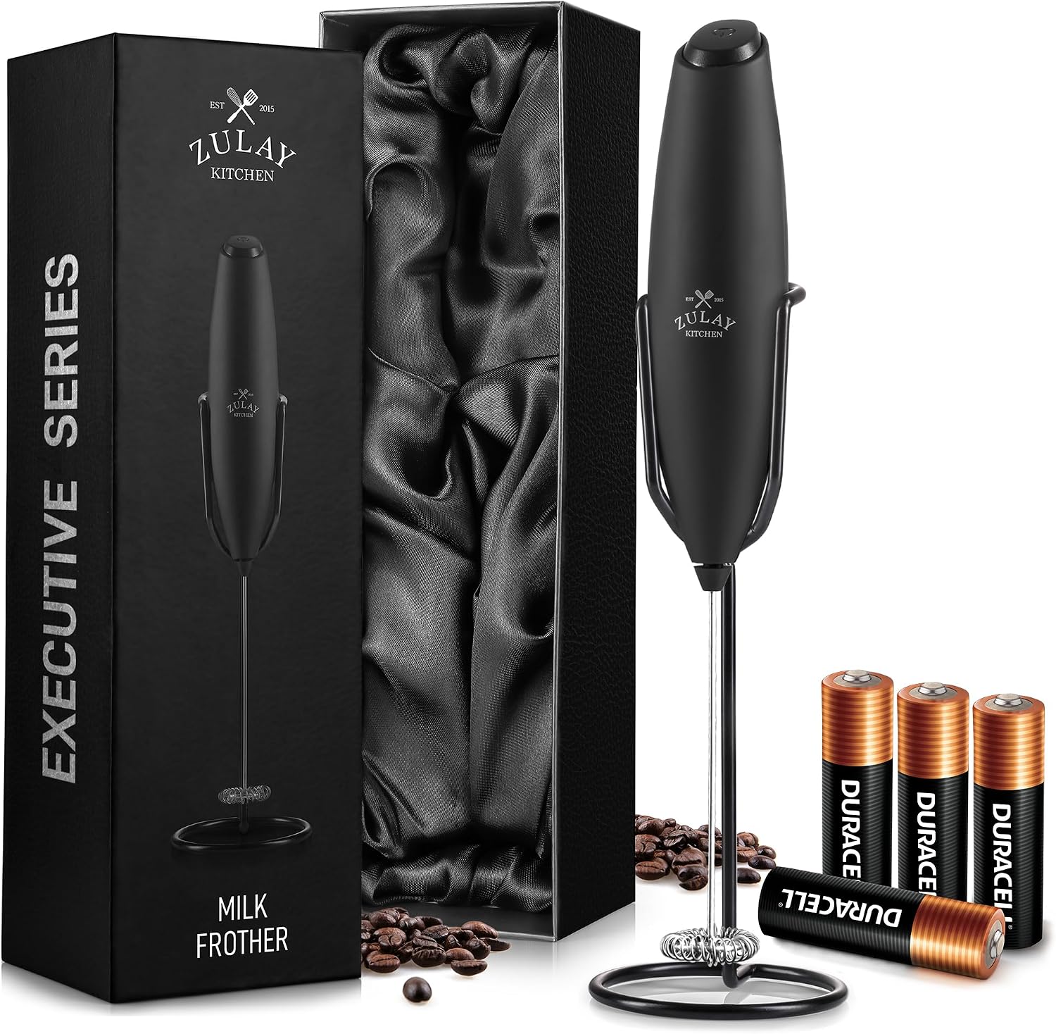 Electric Milk Frother Handheld - Mousseur à lait électrique portatif pour