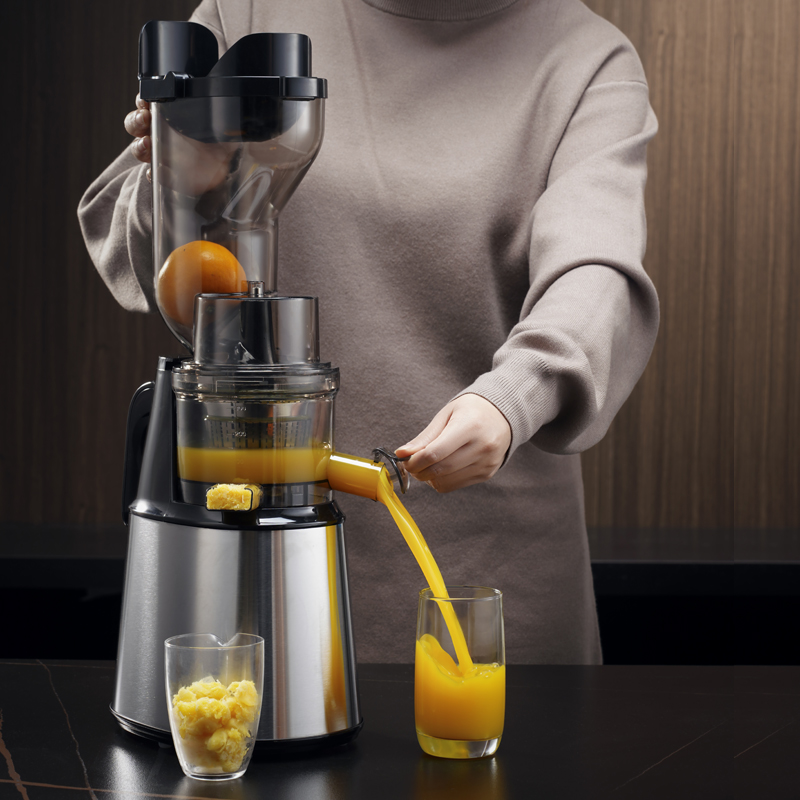 Electric Slow Juicer Cold Press - Extracteur de jus de fruits et