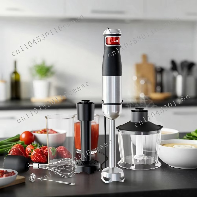 Immersion Hand Blender Set - Ensemble de mixeur plongeant puissant 6-en-1