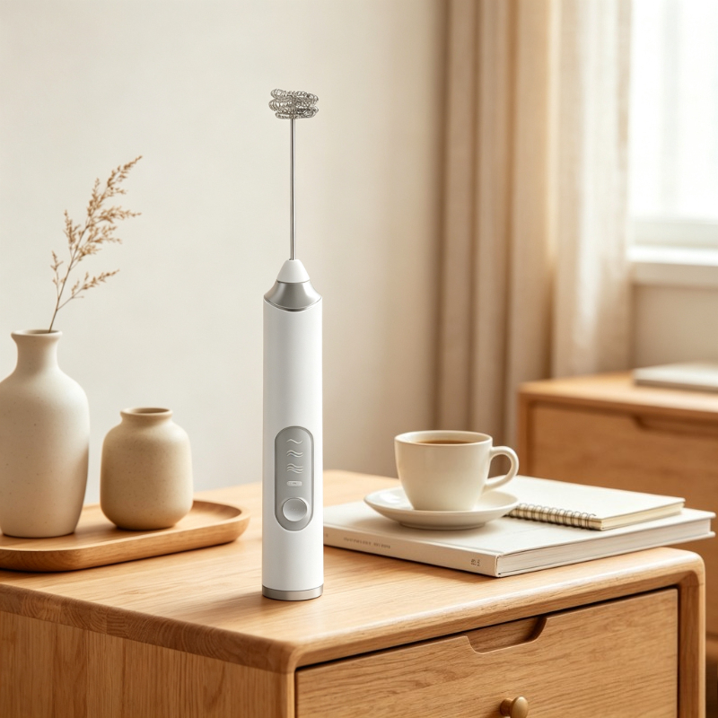 Electric Milk Frother Handheld - Mousseur à lait électrique portatif avec