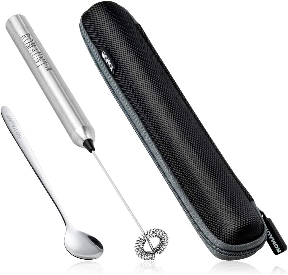 Electric Milk Frother Handheld - Mousseur à lait électrique portatif à