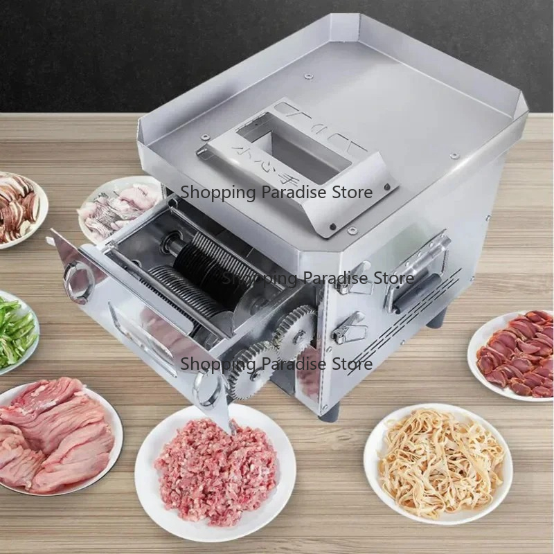 Automatic Meat Slicer Home - Trancheuse à viande électrique multifonctionnelle commerciale/domestique,