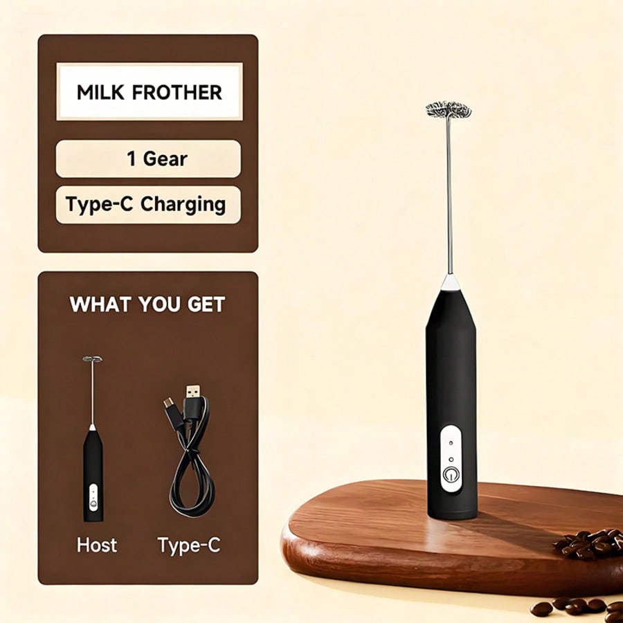 Electric Milk Frother Handheld - Mixeur électrique portatif, batteur à œufs,