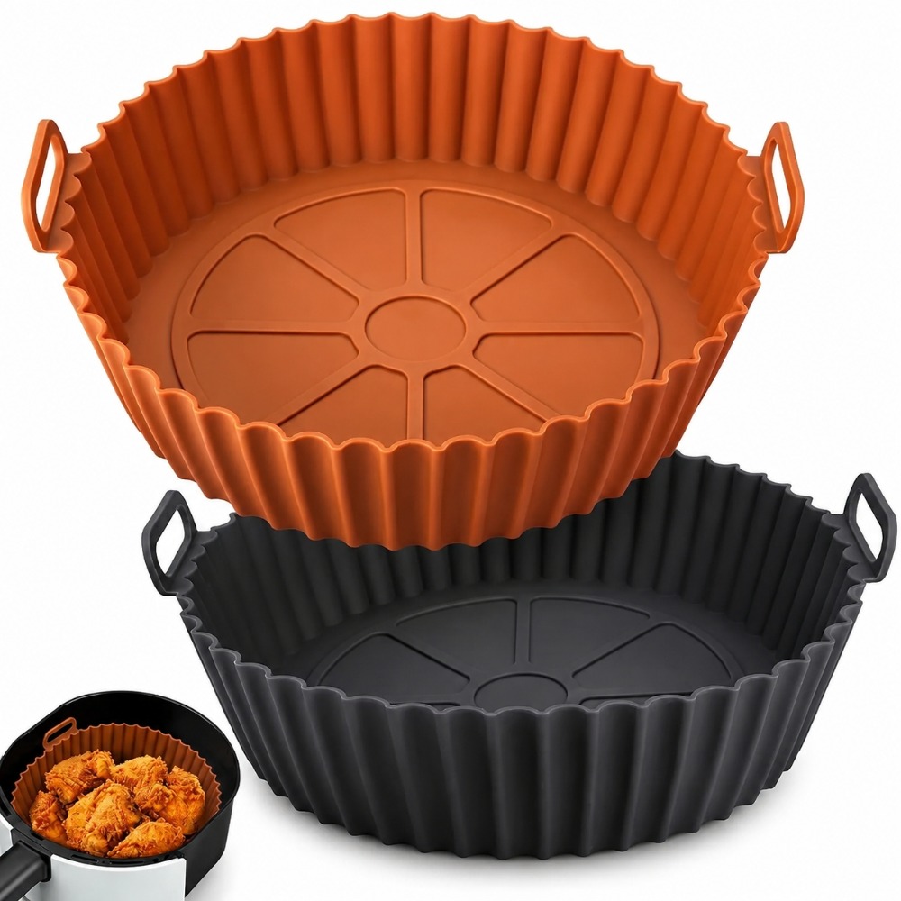 Air Fryer Silicone Pot Liner - Panier en silicone réutilisable pour friteuse