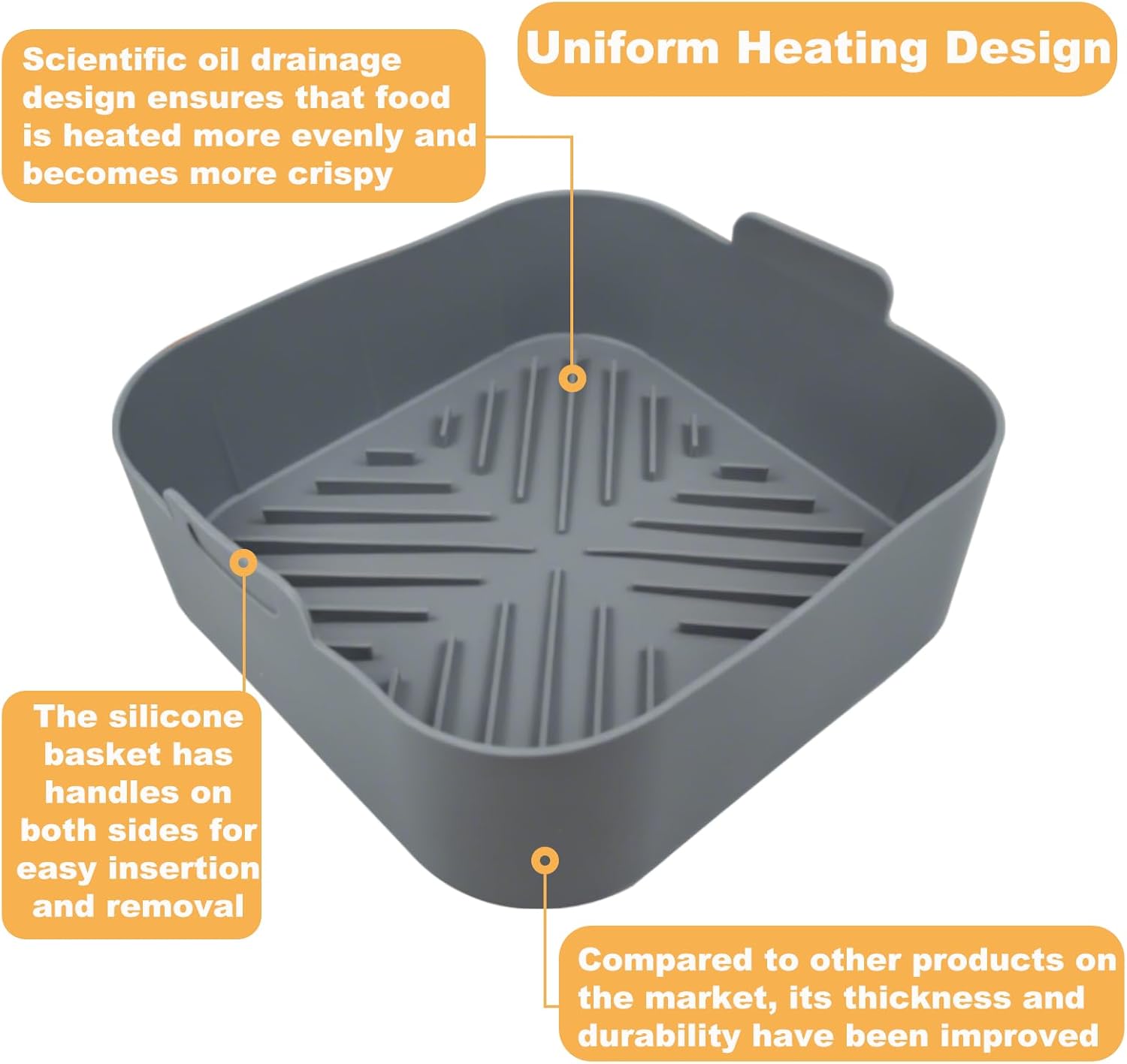 Doublures antiadhésives en Sil - Air Fryer Silicone Pot Liner avis et prix