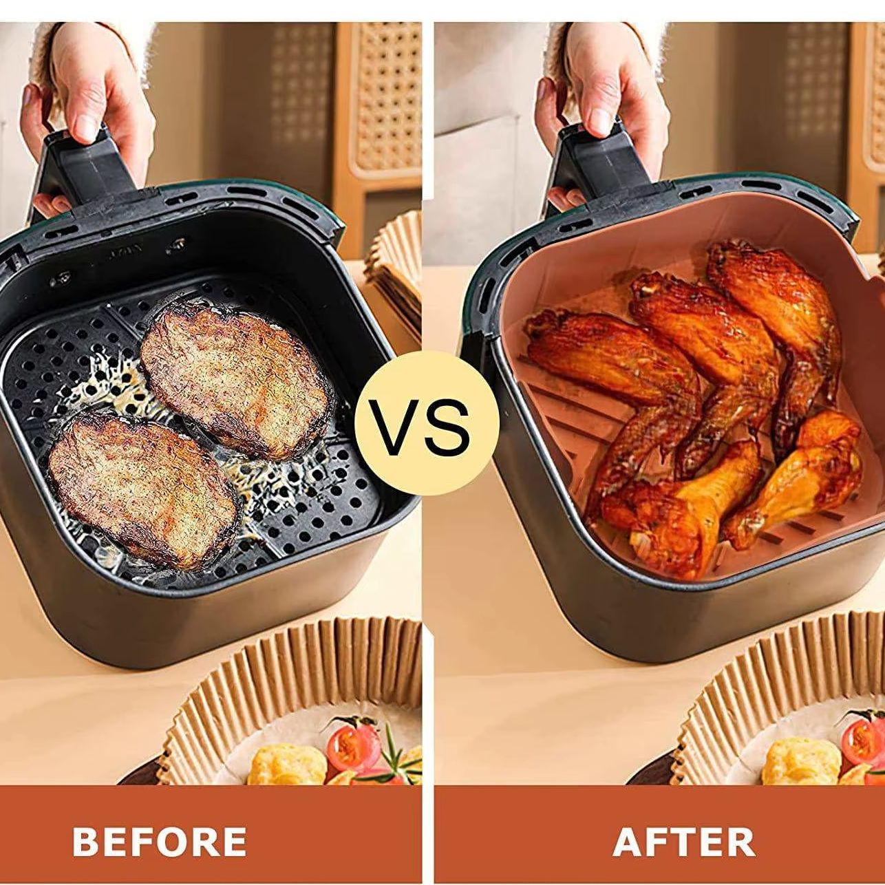 Doublures antiadhésives en Sil - Air Fryer Silicone Pot Liner avis et prix