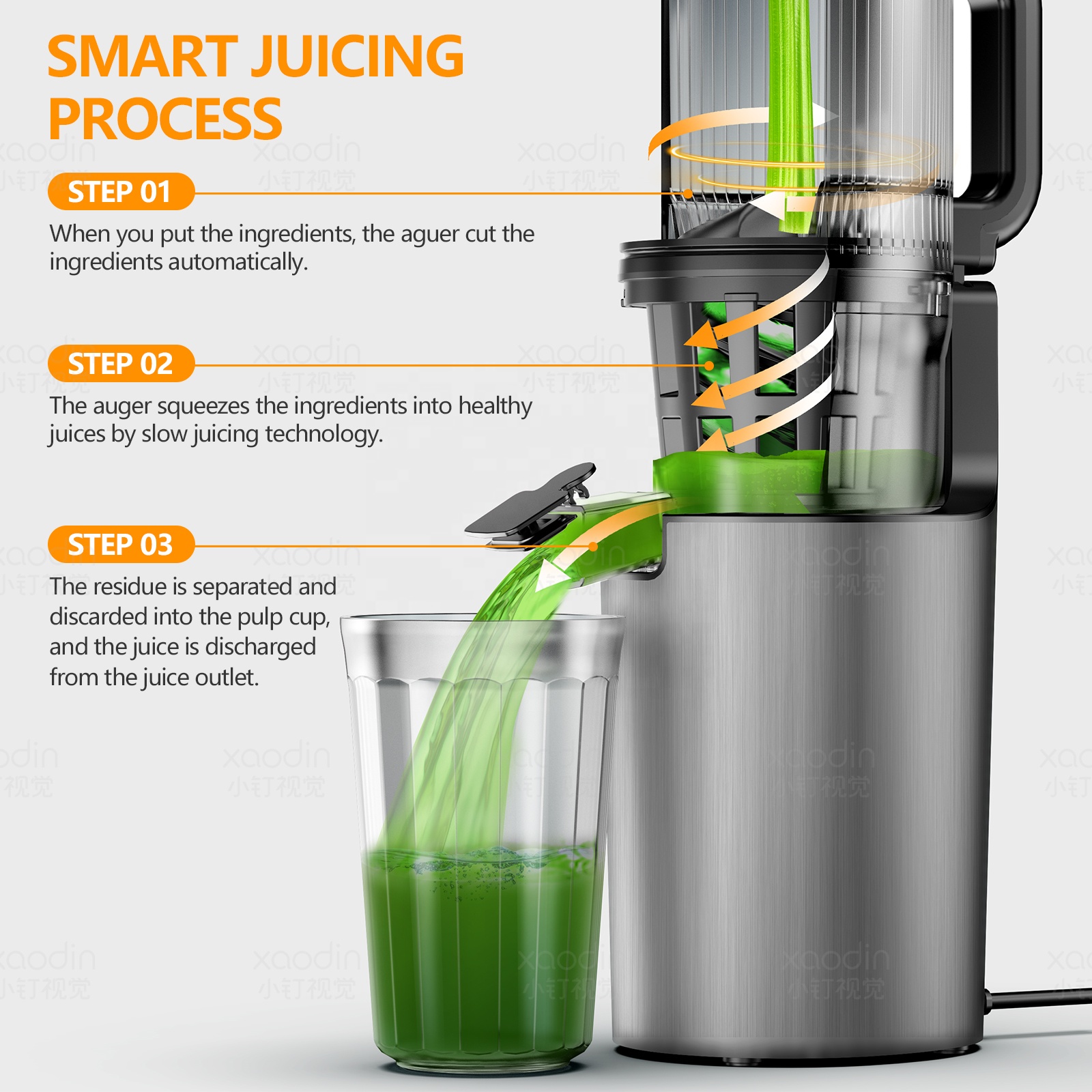 Extracteur de jus lent électri - Electric Slow Juicer Cold Press avis et prix
