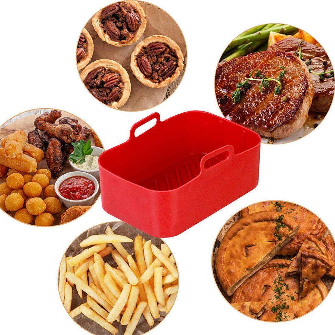 Mir en silicone pour friteuse  - Air Fryer Silicone Pot Liner avis et prix