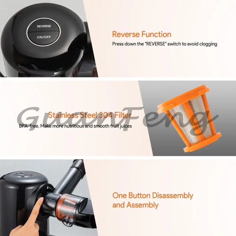 Extracteur de jus électrique à - Electric Slow Juicer Cold Press avis et prix