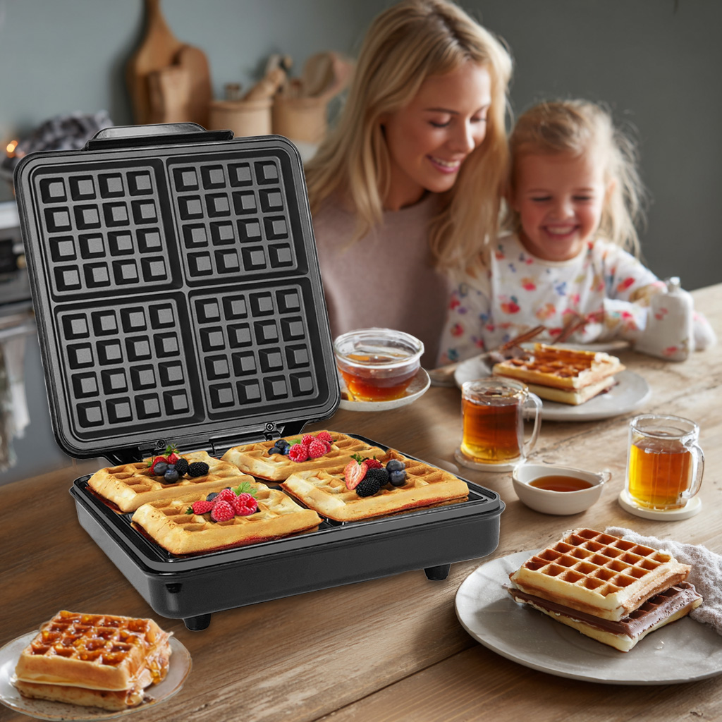 Mini gaufrier belge automatiqu - Mini Waffle Maker Machine avis et prix
