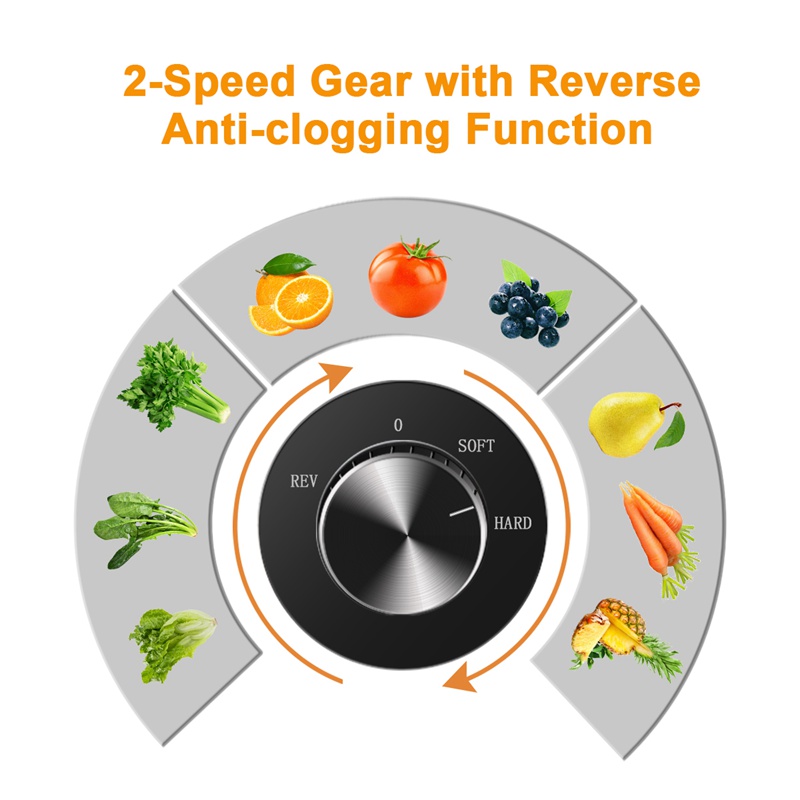 Extracteur de jus horizontal à - Electric Slow Juicer Cold Press avis et prix