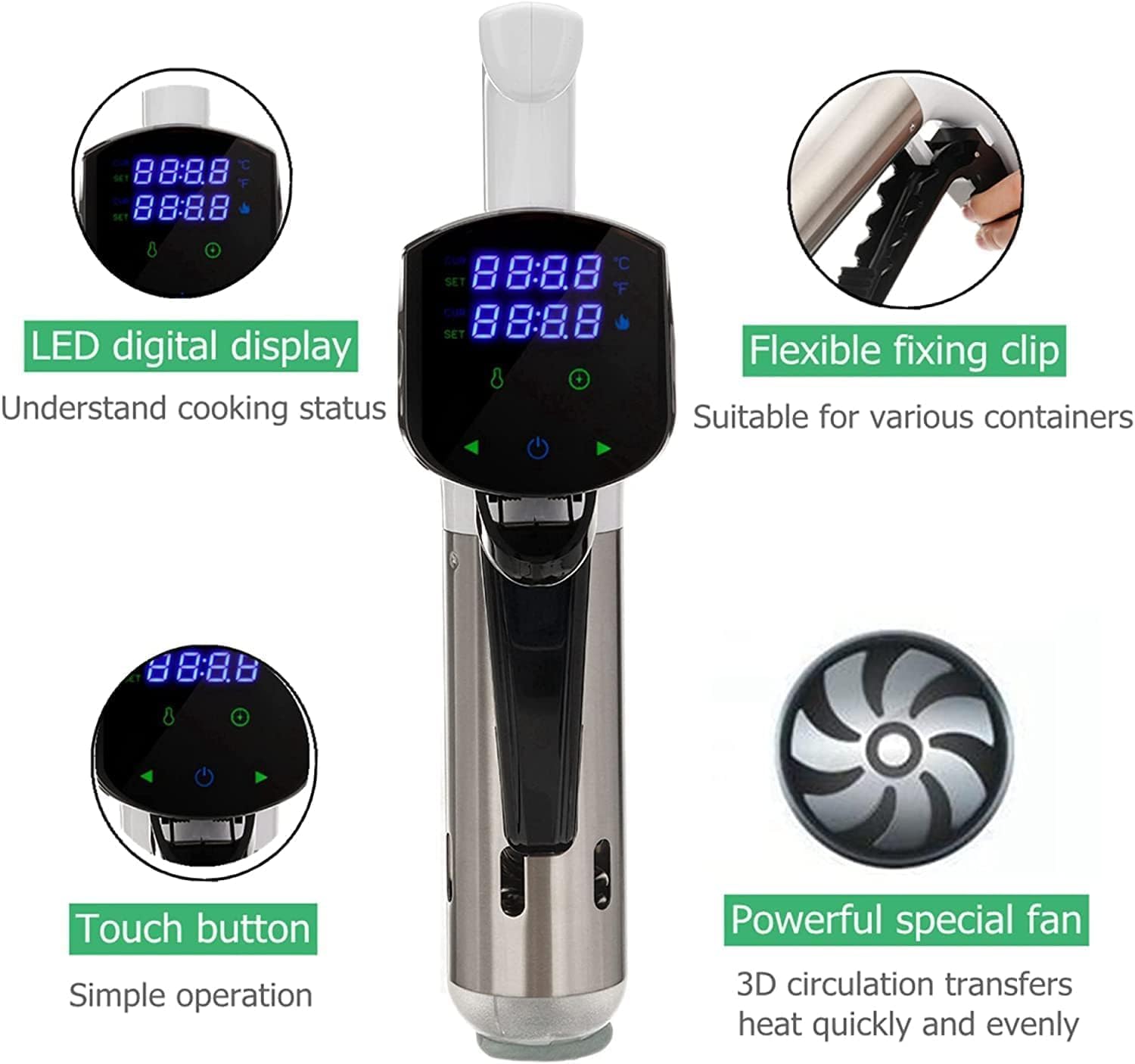 Cuisinière de précision de cir - Digital Sous Vide Precision Cooker avis et prix