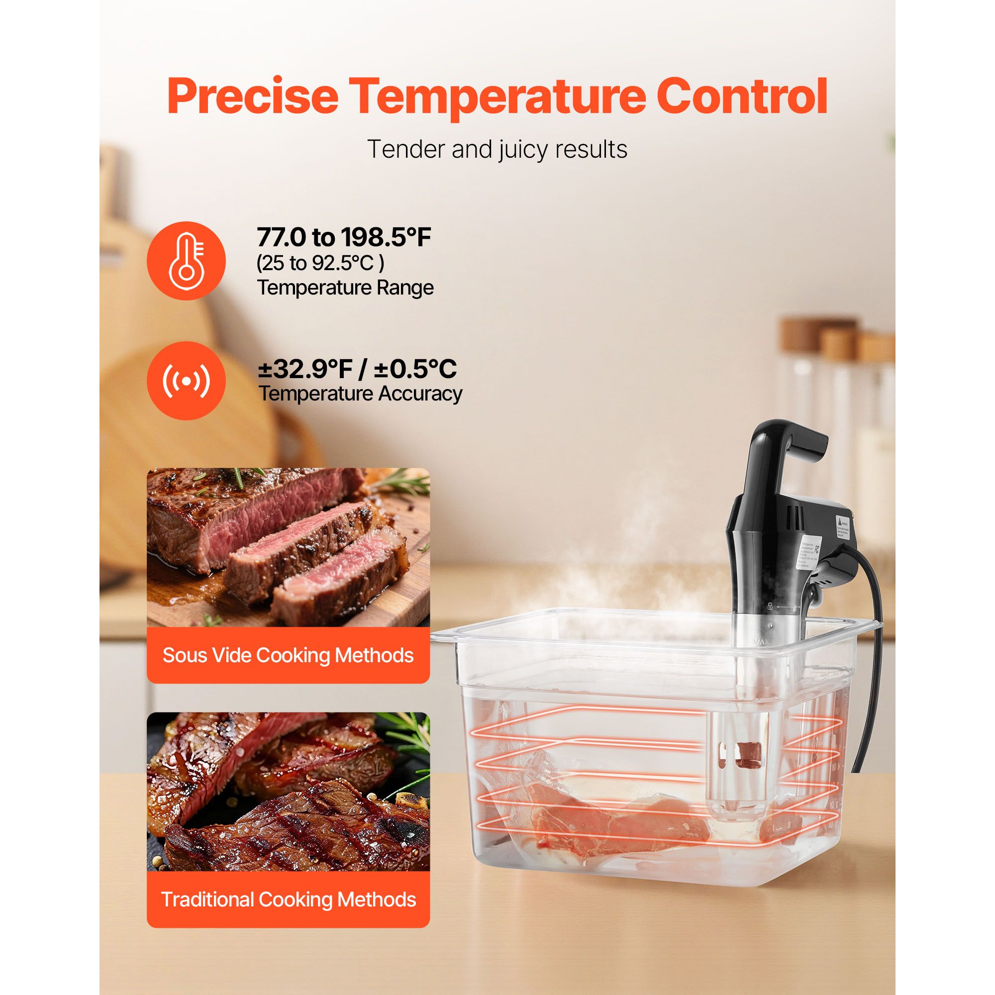 Cuisinière de précision sous v - Digital Sous Vide Precision Cooker avis et prix