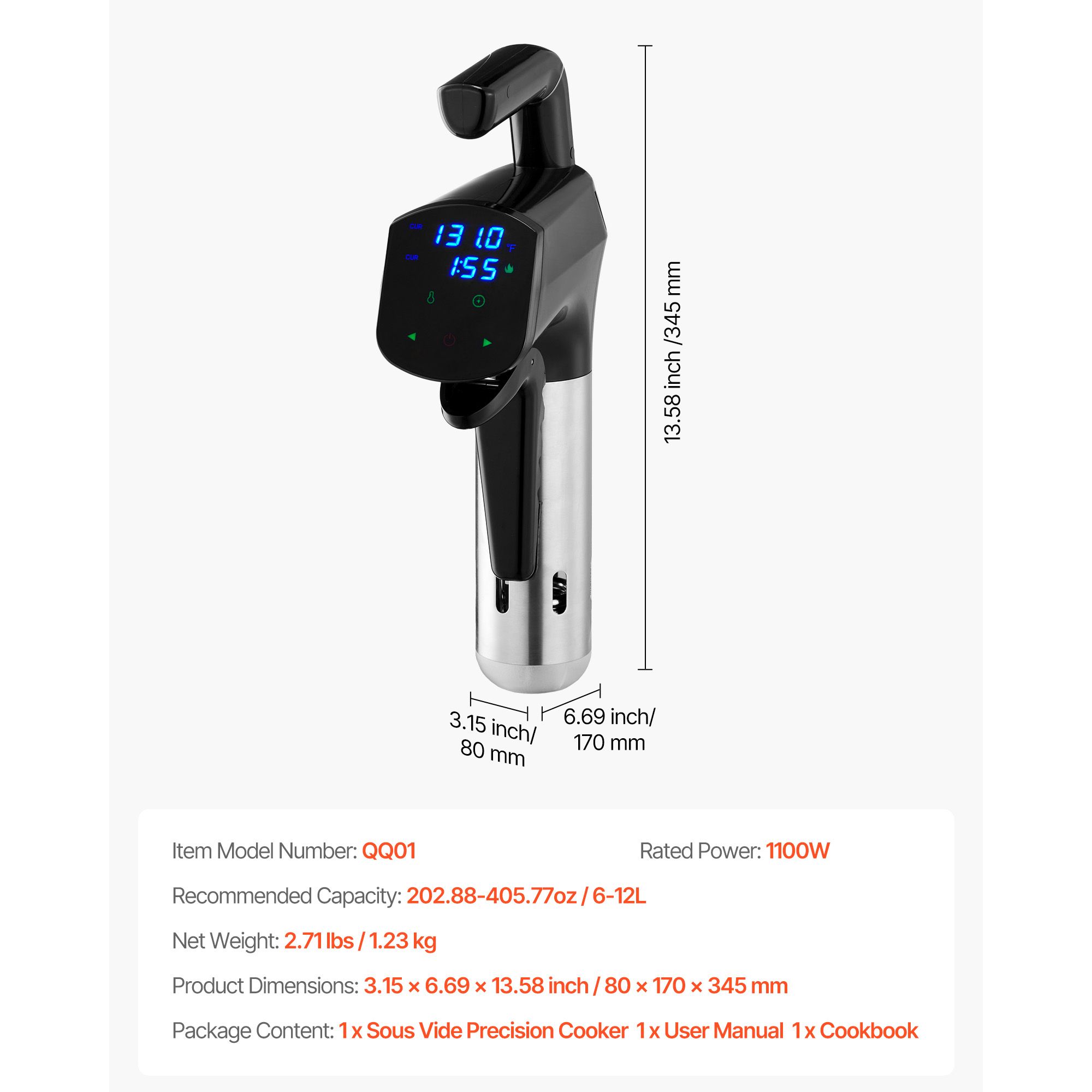 Cuisinière de précision sous v - Digital Sous Vide Precision Cooker avis et prix