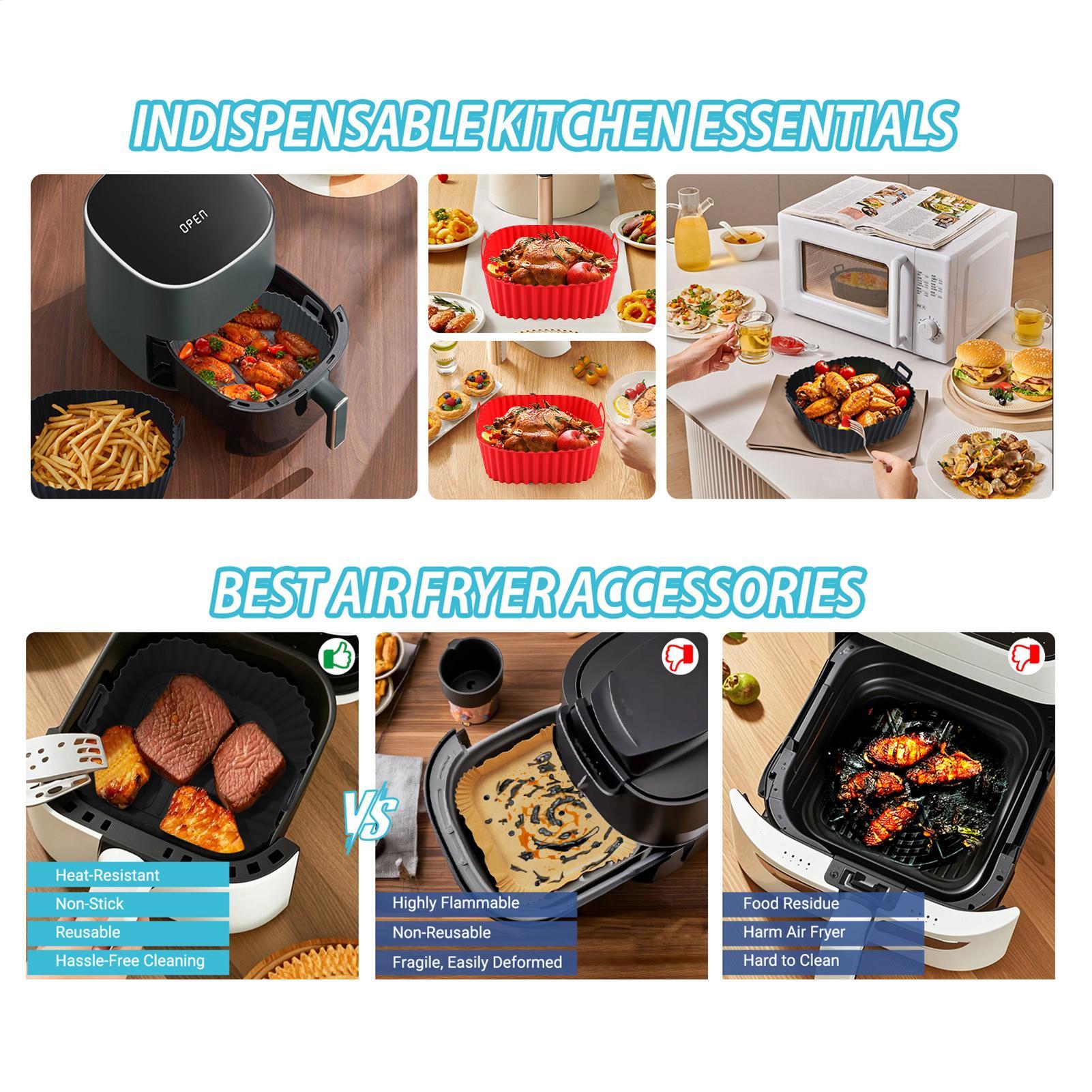 Revêtements en silicone pour f - Air Fryer Silicone Pot Liner avis et prix