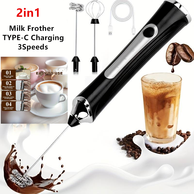 Mousseur à lait électrique san - Electric Milk Frother Handheld avis et prix