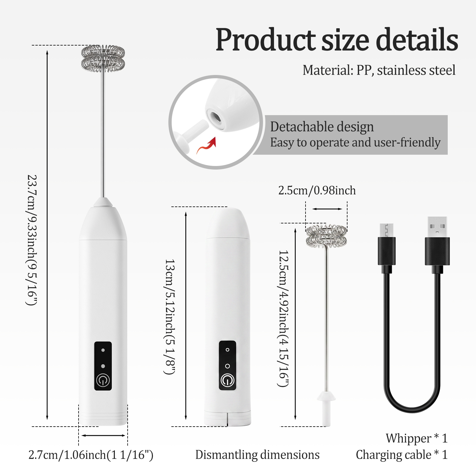 Mousseur à lait sans fil porta - Electric Milk Frother Handheld avis et prix