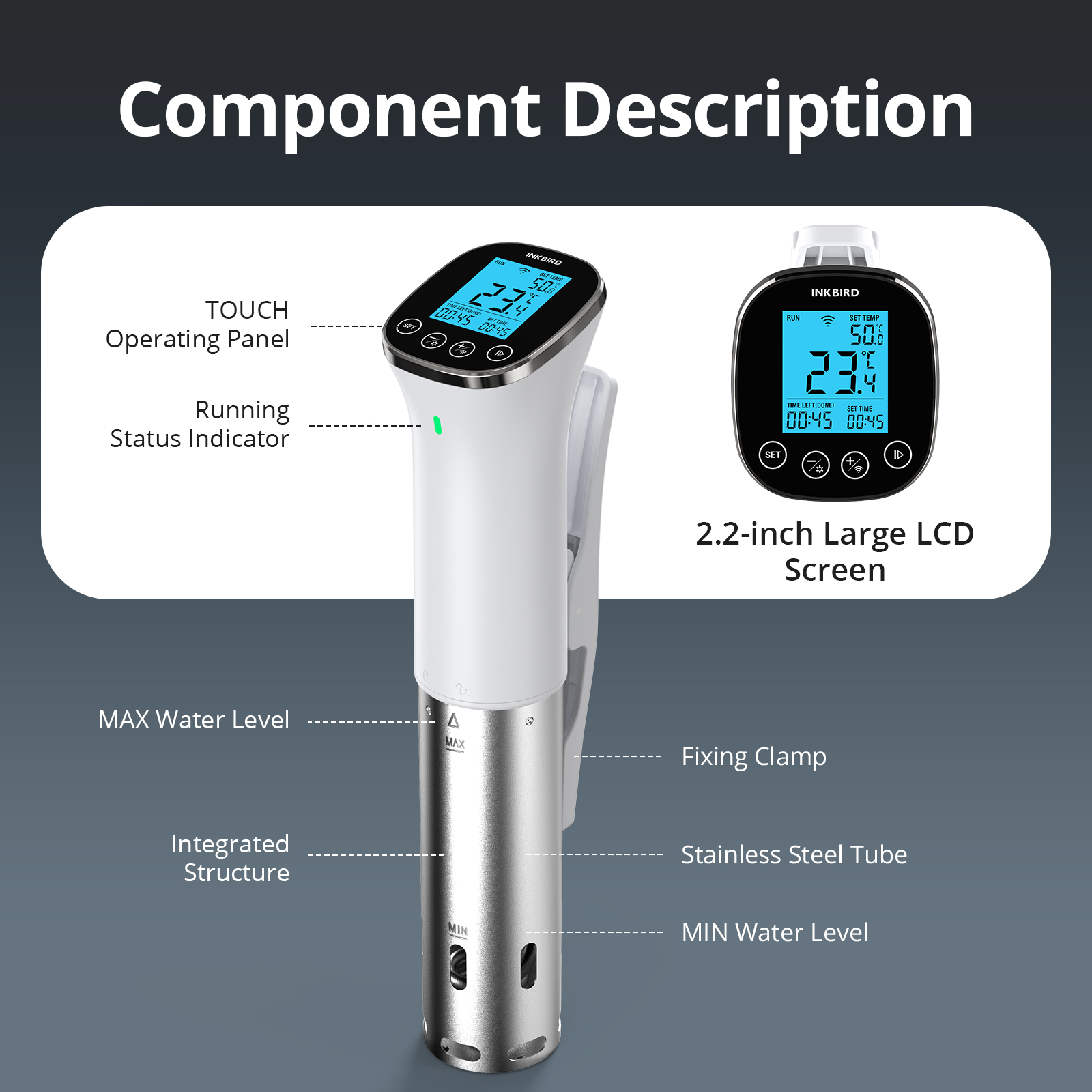 INKBIRD SSV-103-W Cuiseur Sous - Digital Sous Vide Precision Cooker avis et prix